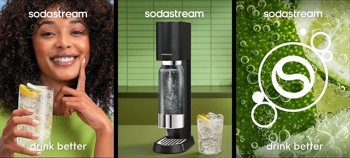 Sodastream Neupositionierung Bildmaterial
