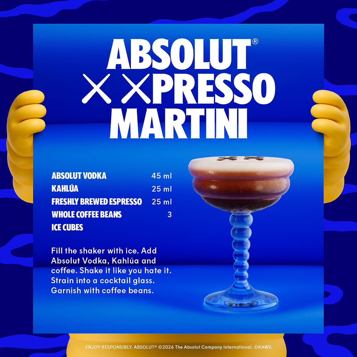 Absolut KAWS Espresso Martini Recipe