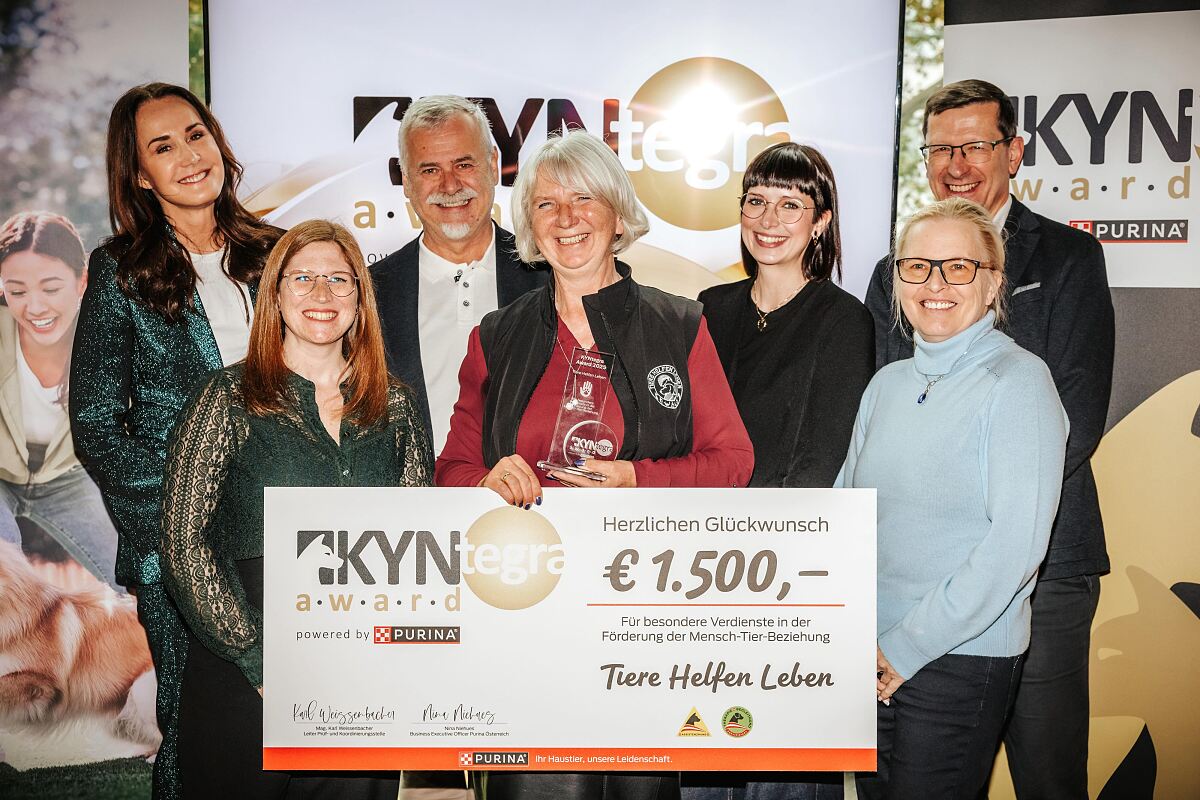 Das Team von THL – Tiere Helfen Leben freute sich sehr über die Auszeichnung. 